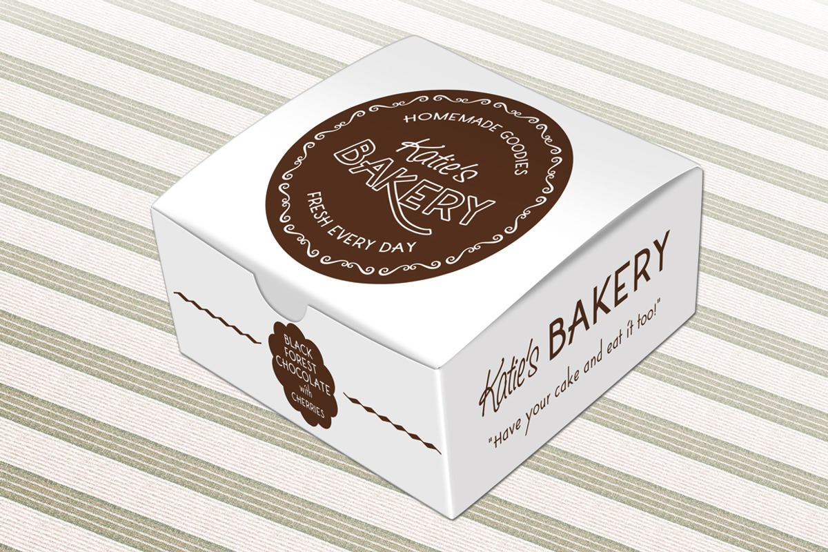 Cake Box Mock Up Quick View, a Household Mockup by JoZOO