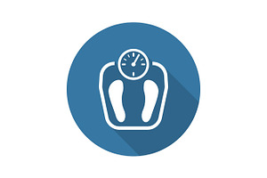 Weight Management Icon. Flat Design.