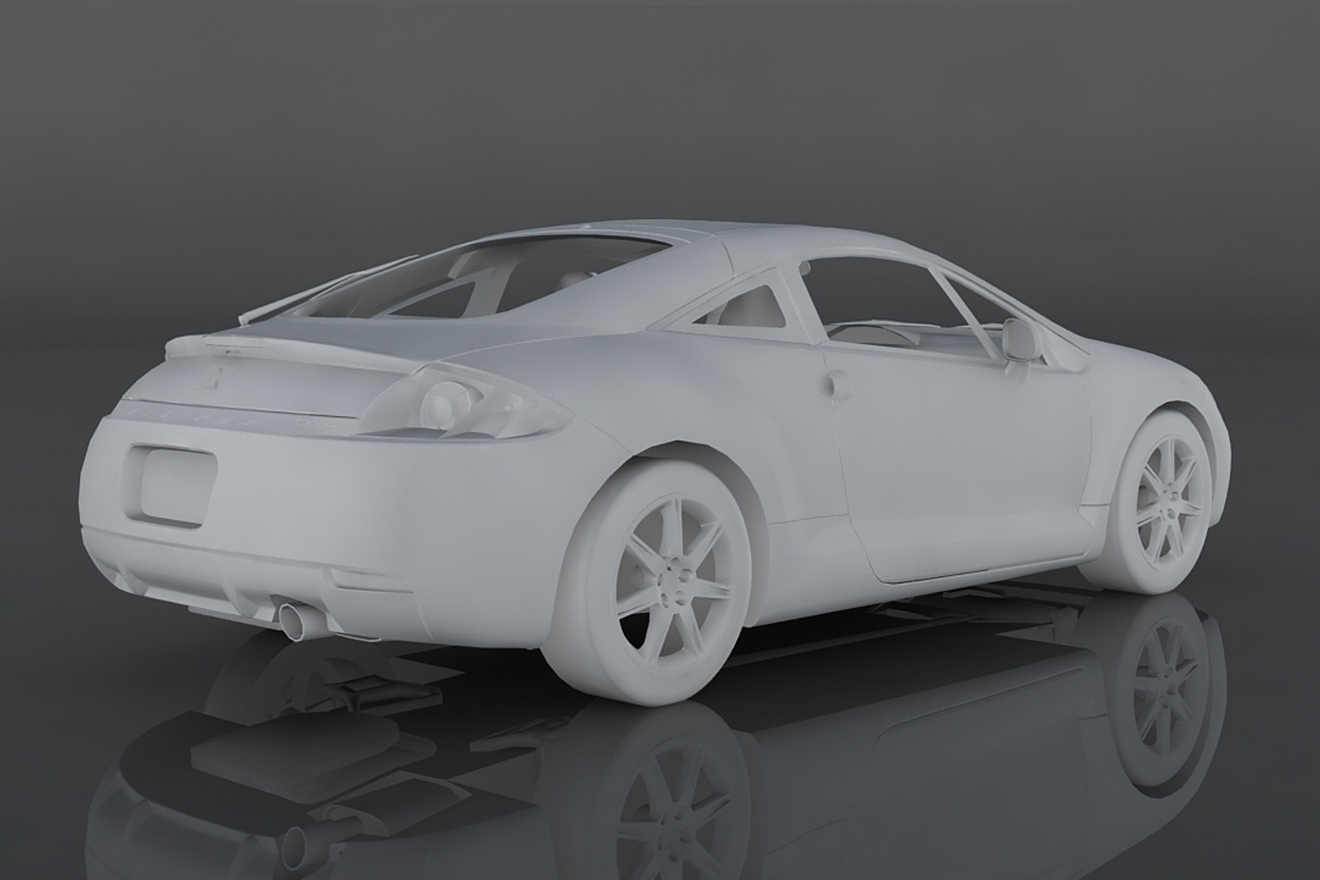 Mitsubishi Eclipse GT, a Cars & Vehicle 3D Model by valtriiu (Photo 9 of 12)