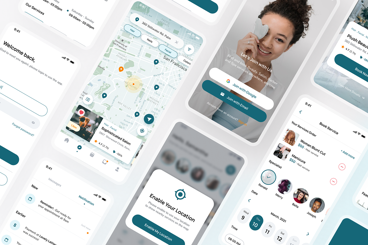 Beautilly - Salon & Beauty UI Kit, an UI Kit Template by dhuhacreative (Photo 5 of 8)