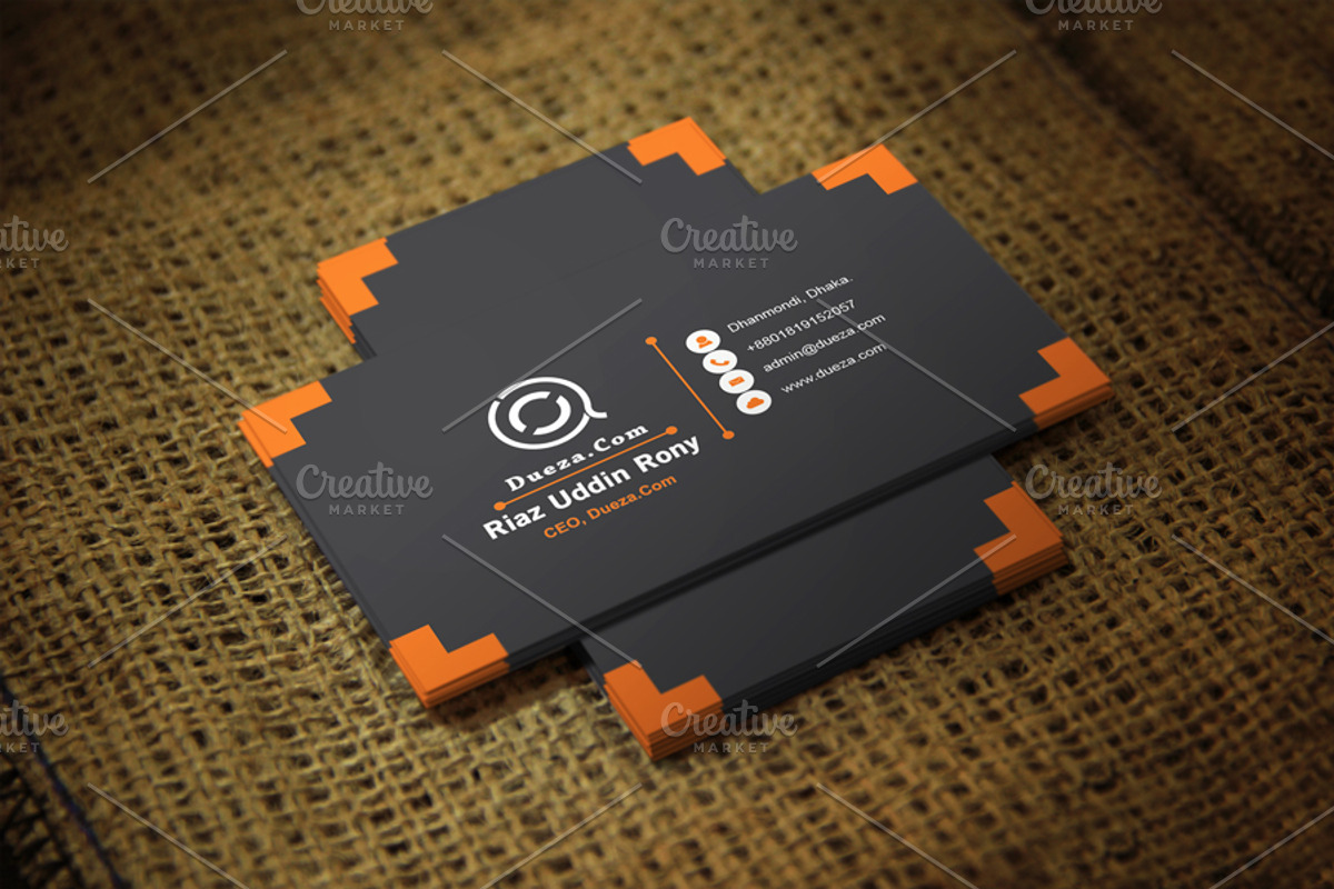 Ornat Business Card Template, a Business Card Template by Dueza.Com (Photo 3 of 3)