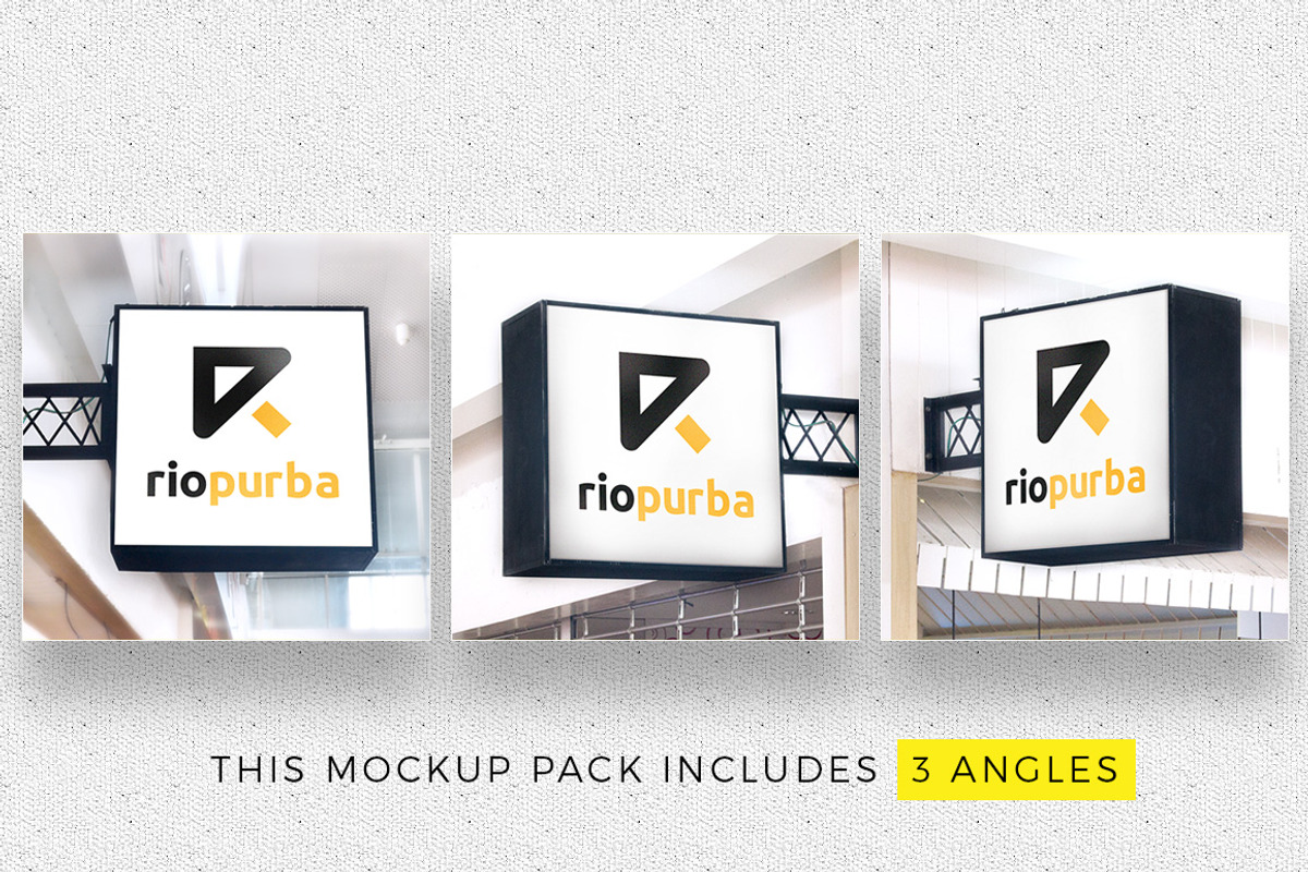Signage Logo Mockup Pack - 3 Angles, a Product Mockup by MockUpgrade (Photo 2 of 4)