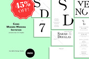 Como Modern Wedding Stationery, an Invitation Template by Uno Bello Design Studio (Thumbnail 1 of 5)
