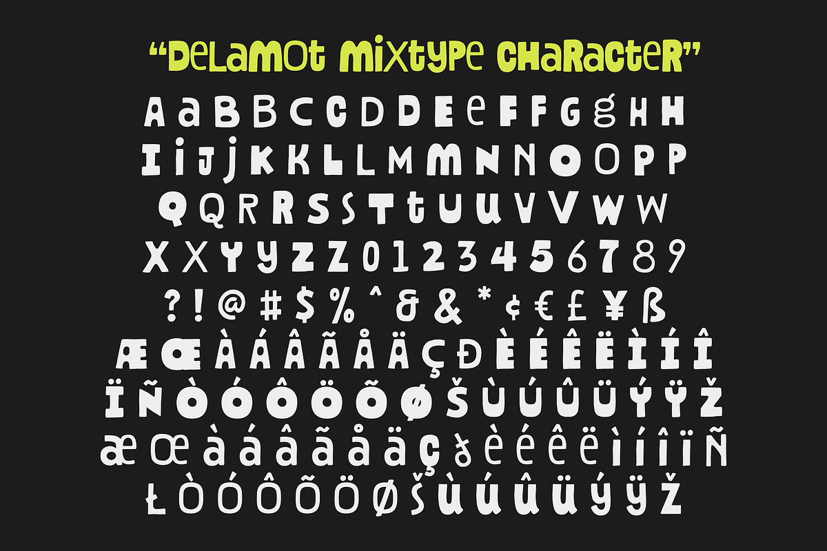 Delamot Experimental Hand Drawn, a Handwritten Font by 24Design Studios (Photo 5 of 6)