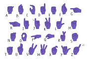 ASL Alphabet Hands (3 Skin Tones), a Graphic by Milota (Thumbnail 4 of 4)