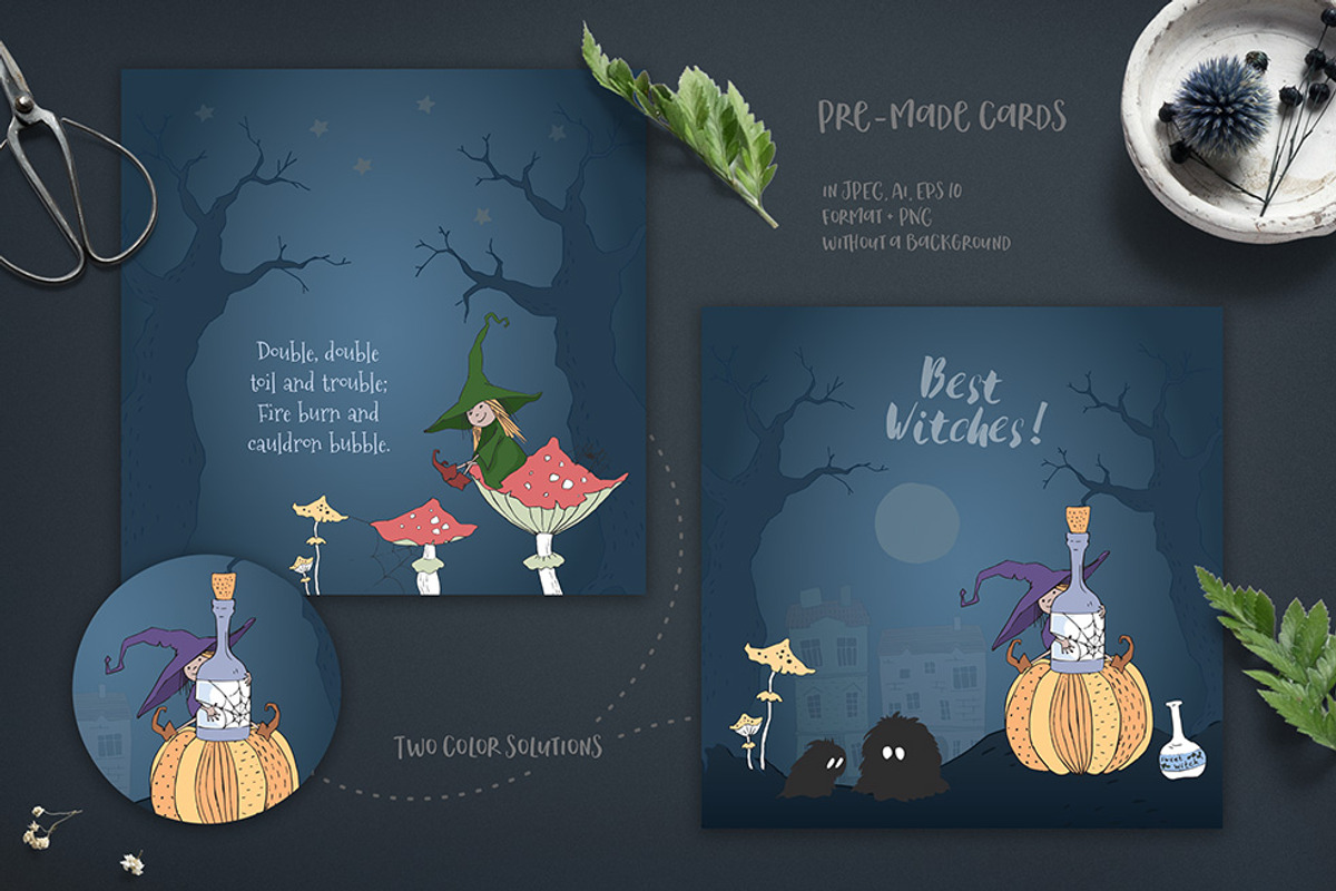 Cute Halloween Collection, an Illustration by Eva Katerina (Photo 8 of 19)