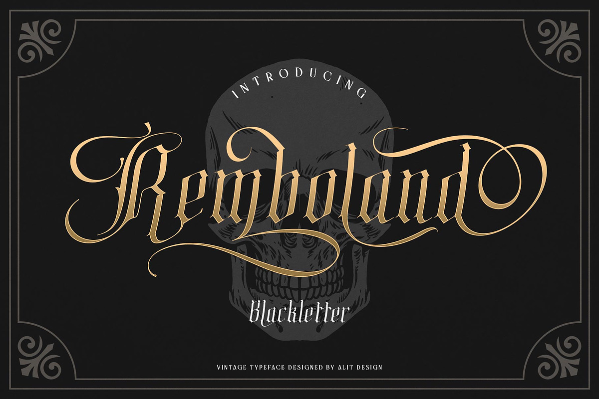 The Blackletter Bundle Alitdesign, a Blackletter Font by alit design (Photo 16 of 19)