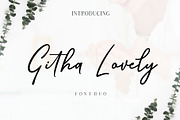 Githa Lovely | Font Duo, a Script Font by Jhoel Design (Thumbnail 2 of 14)