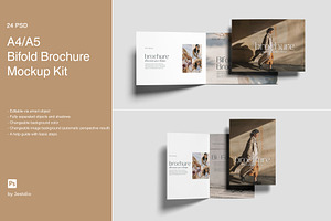 A4/A5 Bifold Brochure Mockup Kit