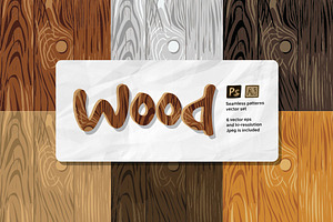 Wood Patterns Vector Set