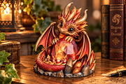 Baby Dragon Crystal 3D Print STL, an Animal 3D Model by Creative Art (Thumbnail 2 of 3)