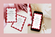 Wave Bridal Shower Invitation, an Invitation Template by ForeverPrint (Thumbnail 1 of 8)