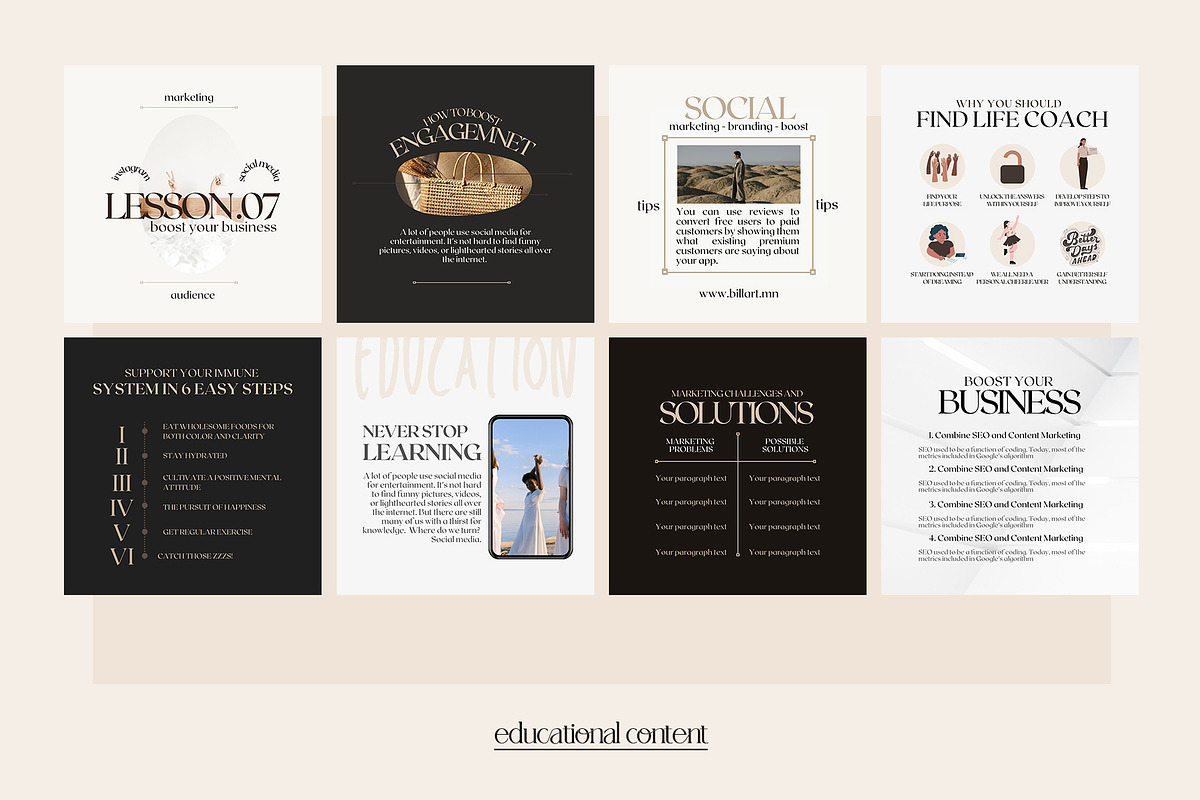 Instagram Creator for Coaches CANVA, a Social Media Template by goodesign (Photo 15 of 29)