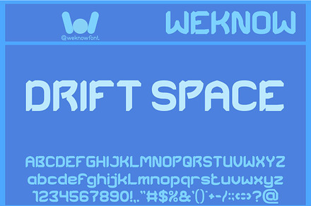 Drift Space font