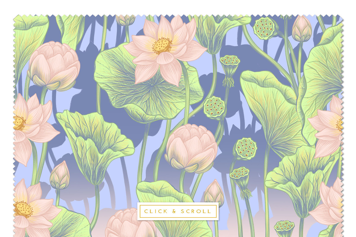 LOTUS- patterns & motifs, a Decorative Illustration by Liiafis (Photo 7 of 17)