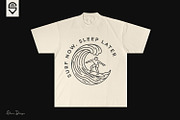 Surfer wave line art design, a Graphic by shaondesigns (Thumbnail 4 of 4)