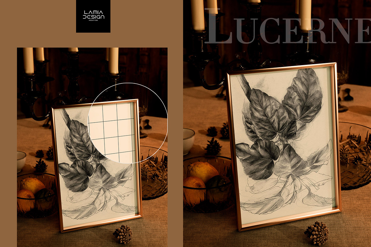 Lucerne room & Rustic Mockup Frame, a Household Mockup by LAMIA DESIGN (Photo 9 of 16)