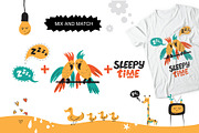 Z-Z-Z. Sleeping animals. Graphic set, an Object Graphic by Maru_art (Thumbnail 6 of 7)
