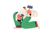 Multitasking, work and life balance, a Person Illustration by PaperTrident (Thumbnail 7 of 9)