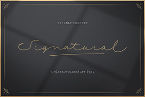 Signatural Classic Signature Font