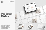 iPad Screen Website Mockup, an iPad Mockup by graphicpages (Thumbnail 1 of 9)