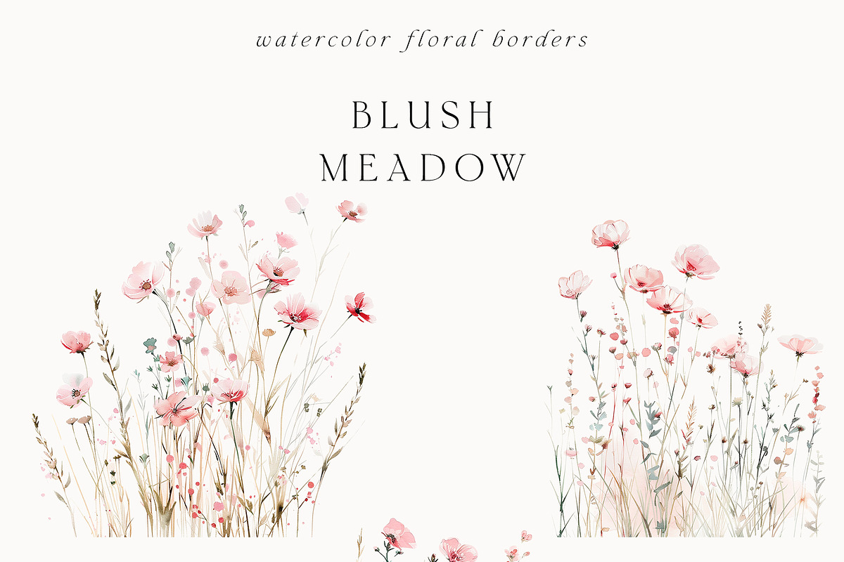 Waterolor Floral Borders Bundle, a Decorative Illustration by Lana Elanor (Photo 27 of 97)
