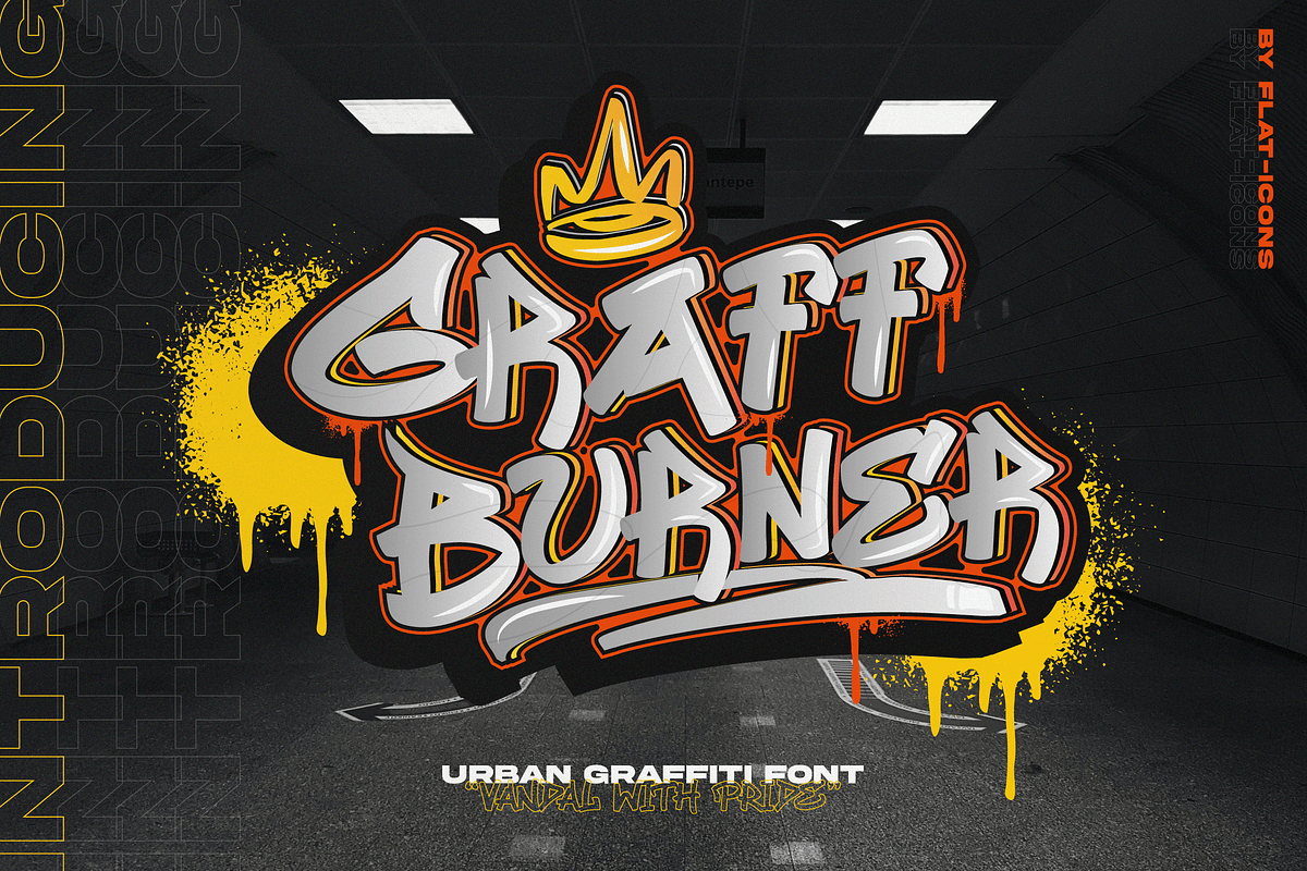 Urban Graffiti Font, a Font by Graphue (Photo 1 of 9)