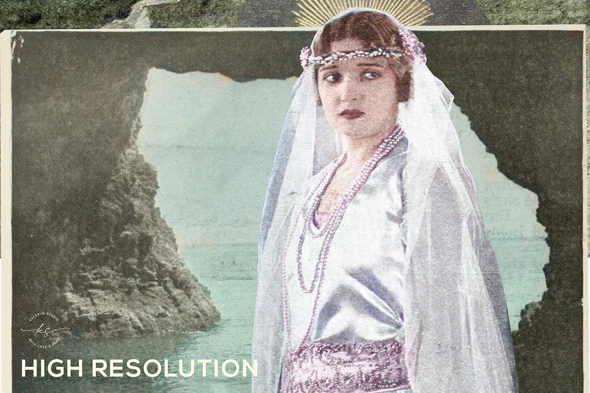Colorized 1920s Vintage Collage Set, an Object Graphic by Kaleriia (Photo 10 of 10)