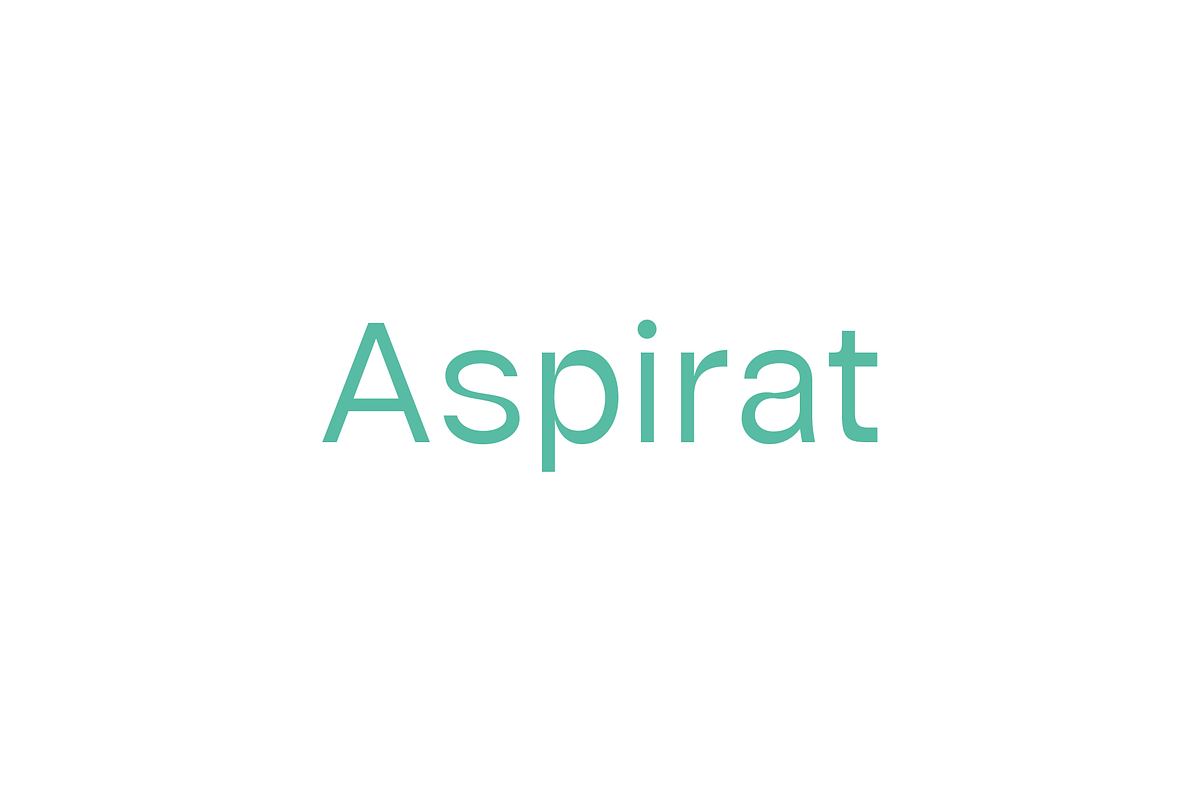 Aspirat Typeface preview 2