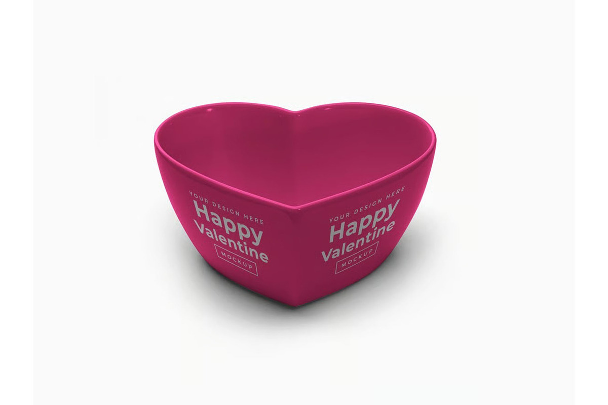 Heart Container Mockup Template Set, a Cups & Container Mockup by DesignRushMarket (Photo 5 of 11)