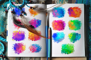 Watercolors: 15 Textures