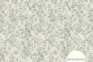 Light Sutton Blue Vintage Floral