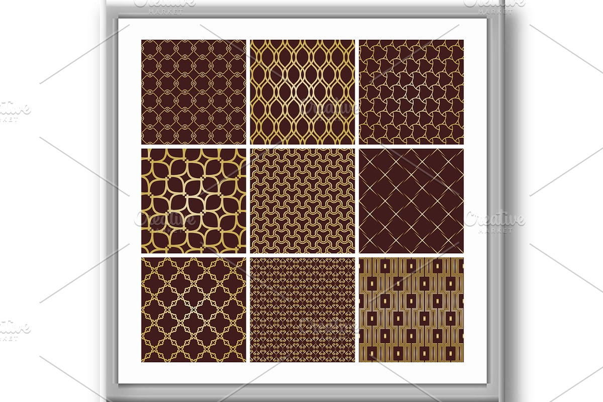 Set of Vector Seamless Backgrounds, a Pattern Graphic by FineArtStudio (Photo 2 of 3)