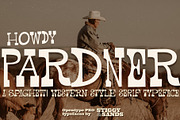 Pardner, a Serif Font by Stiggy & Sands (Thumbnail 1 of 4)