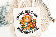Funny Christmas Cat PNG Clipart, an Object Graphic by Zahyl Studio (Thumbnail 5 of 7)