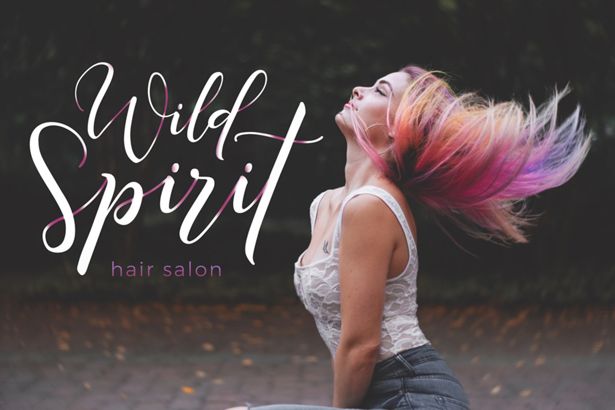 Amapola script font preview 8