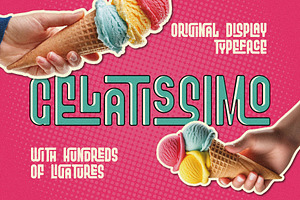 Gelatissimo Ligature Font