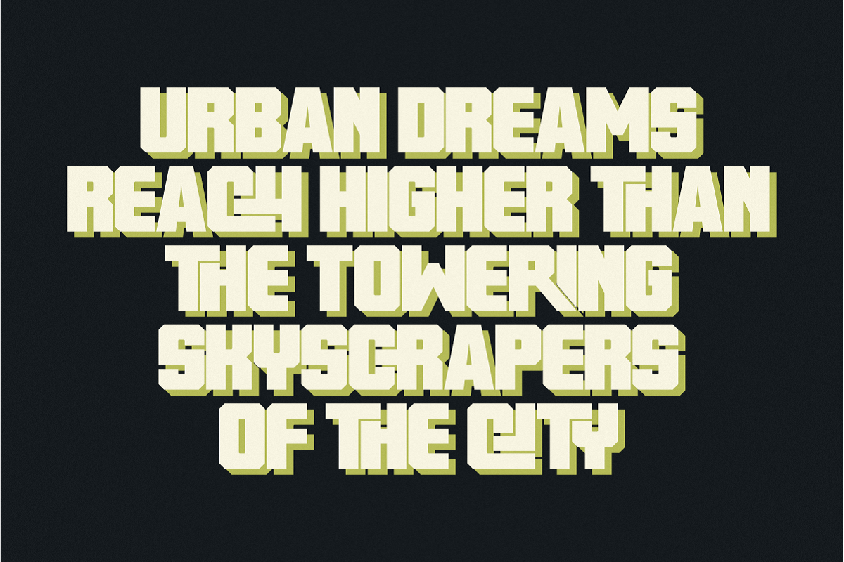 Urban Block - Bold Display Sans, a Sans Serif Font by Pian45 Studio (Photo 2 of 8)