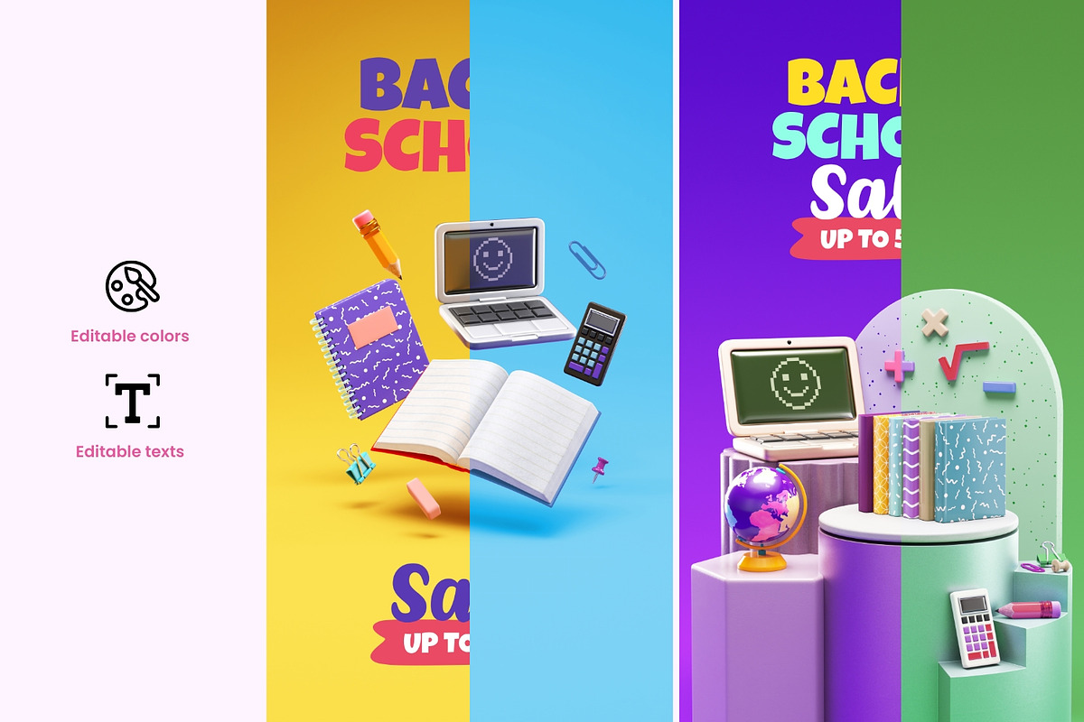 Back to School Social Media Template, a Social Media Template by TandemStock (Photo 2 of 3)