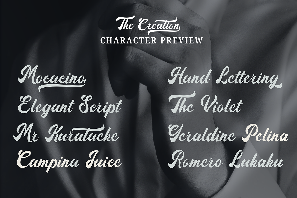 The Creation Script Bold Font, a Script Font by Jaruka (Photo 6 of 10)