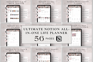 Notion Life Planner Template Bundle, a Templates & Theme by BRANDcontent