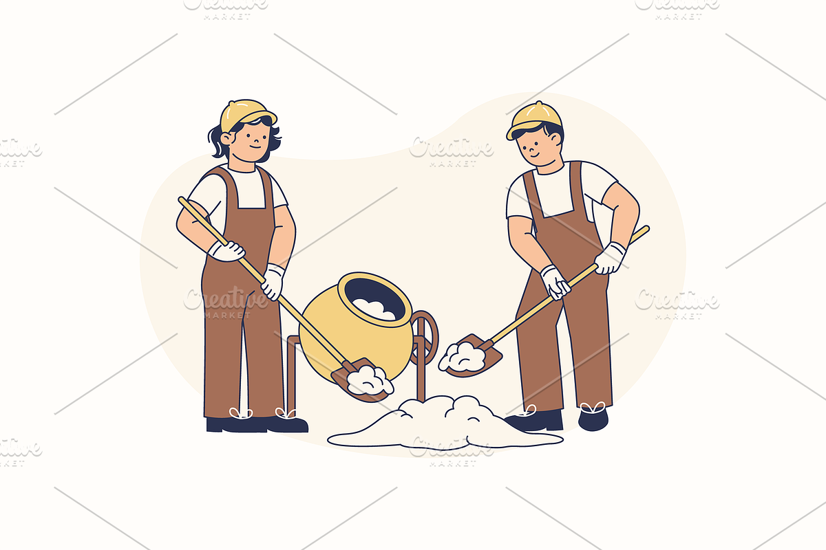 Construction Worker Illustration, an Object Graphic by Jump Studio (Photo 8 of 12)