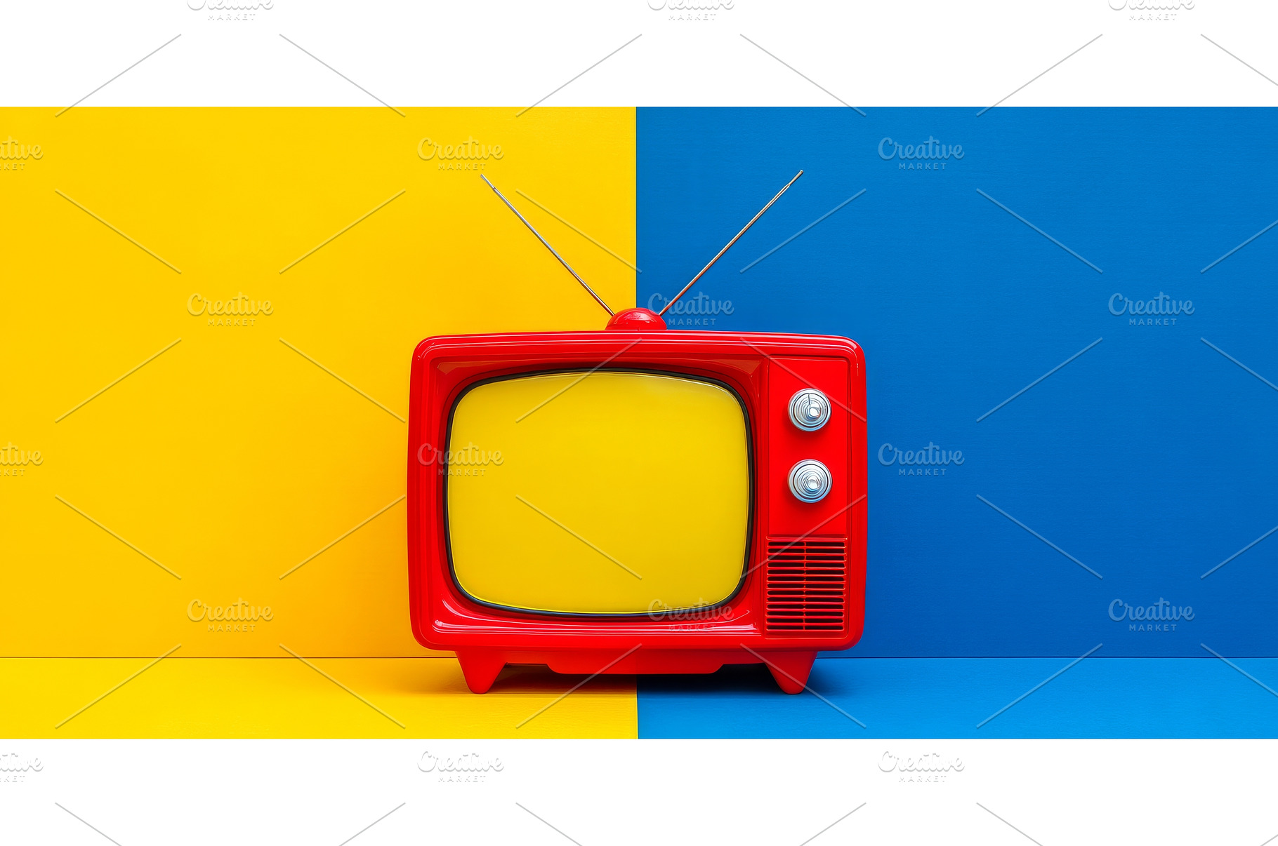 A classic red television with an, a Technology Photo by ZinetroN