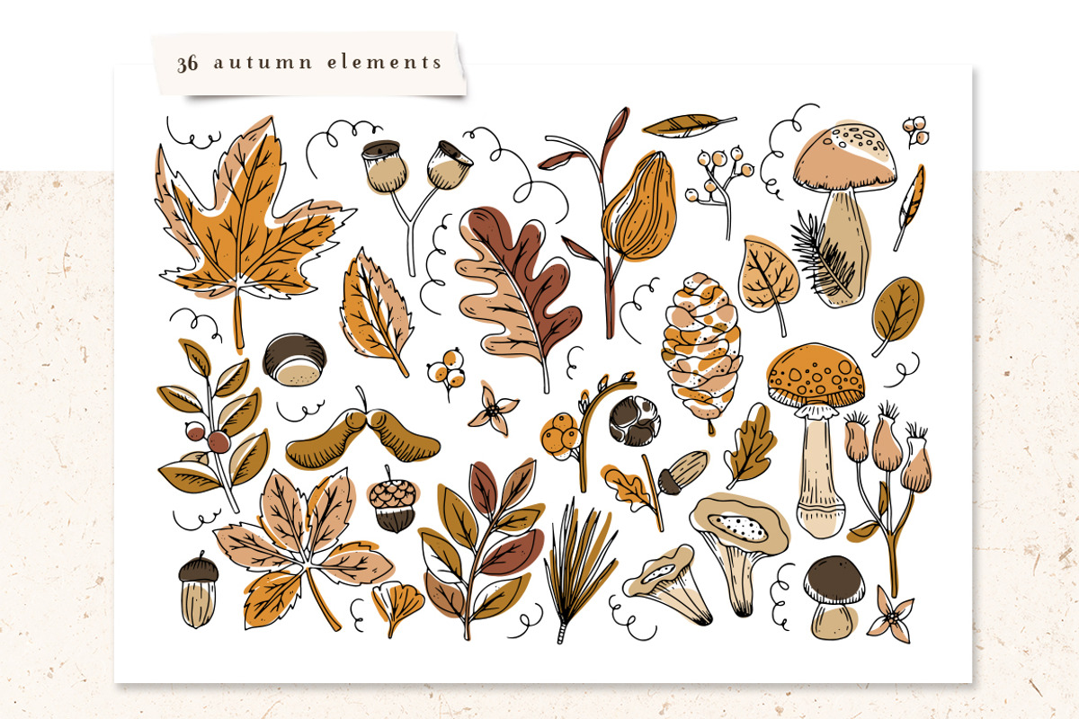 Autumn abstract collection, an Object Graphic by DariSmartArt (Photo 4 of 16)