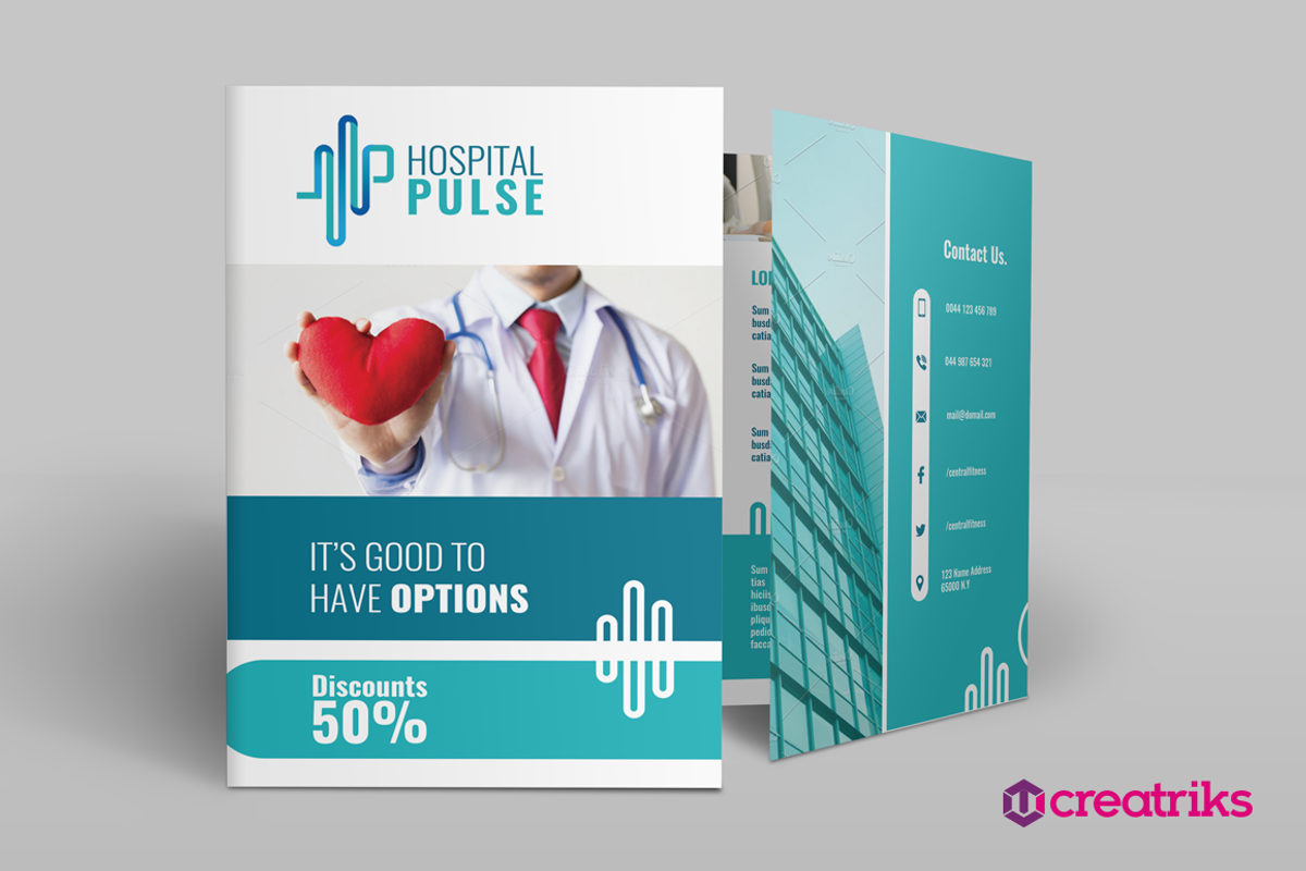 Hospital Bi-Fold Brochure, a Brochure Template by Creatricks (Photo 3 of 3)