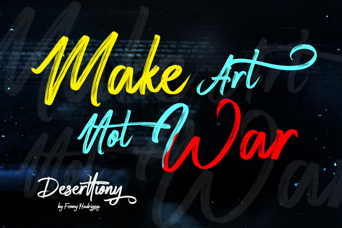 Deserttiony - Handwritten Font preview 6