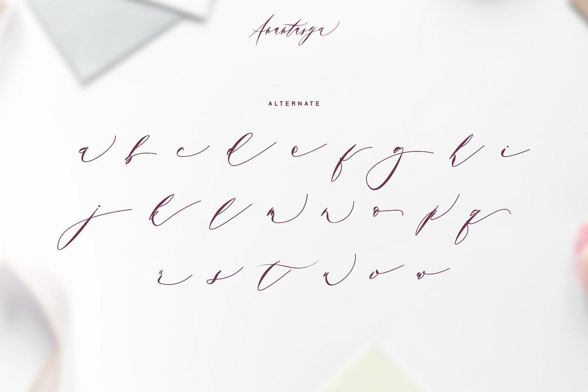 Anantasya | Script font, a Script Font by Analogous (Photo 13 of 15)