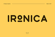 Ironica - Display & Logo Typeface, a Font by SL Studio (Thumbnail 1 of 5)