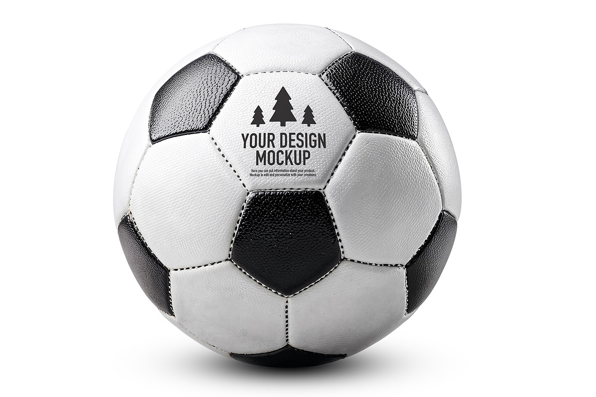 Soccer ball mockup, an Advertising Mockup by OSORIOartist