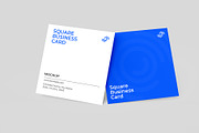 Square Business Card Mockup, an Advertising Mockup by graphypix (Thumbnail 1 of 4)